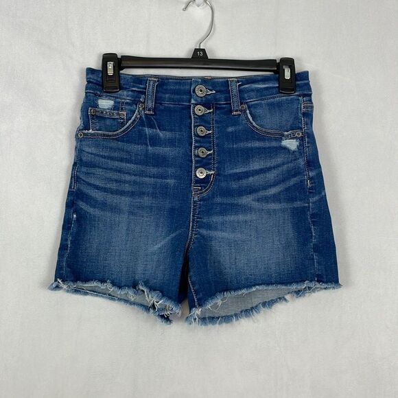 American Eagle Curvy High Rise Shortie Jean Shorts. Size 2. - Picture 1 of 16